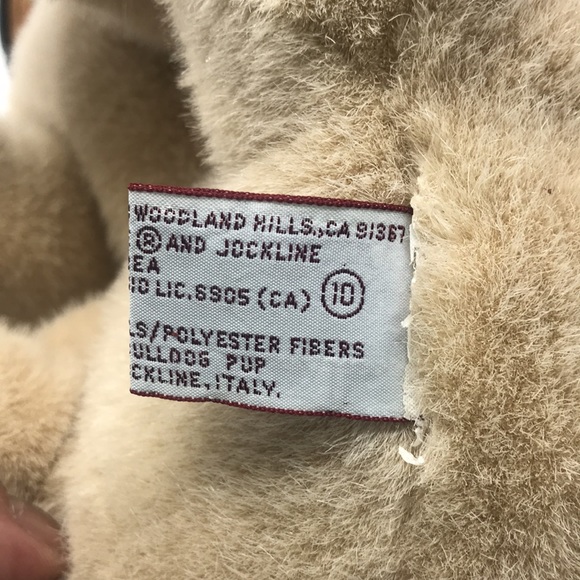 VTG 1988 Applause Plush Avanti Baby Animal Bulldog Pup Stuffed Animal - Picture 9 of 9